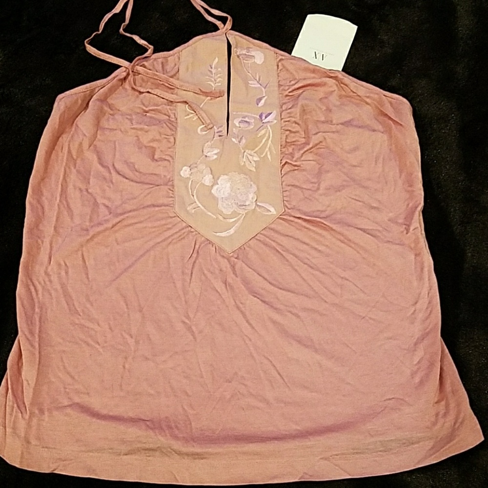 Armani Exchange Rose halter top